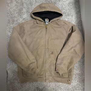 Carhartt Men's Brown Hooded Performance Jacket size large